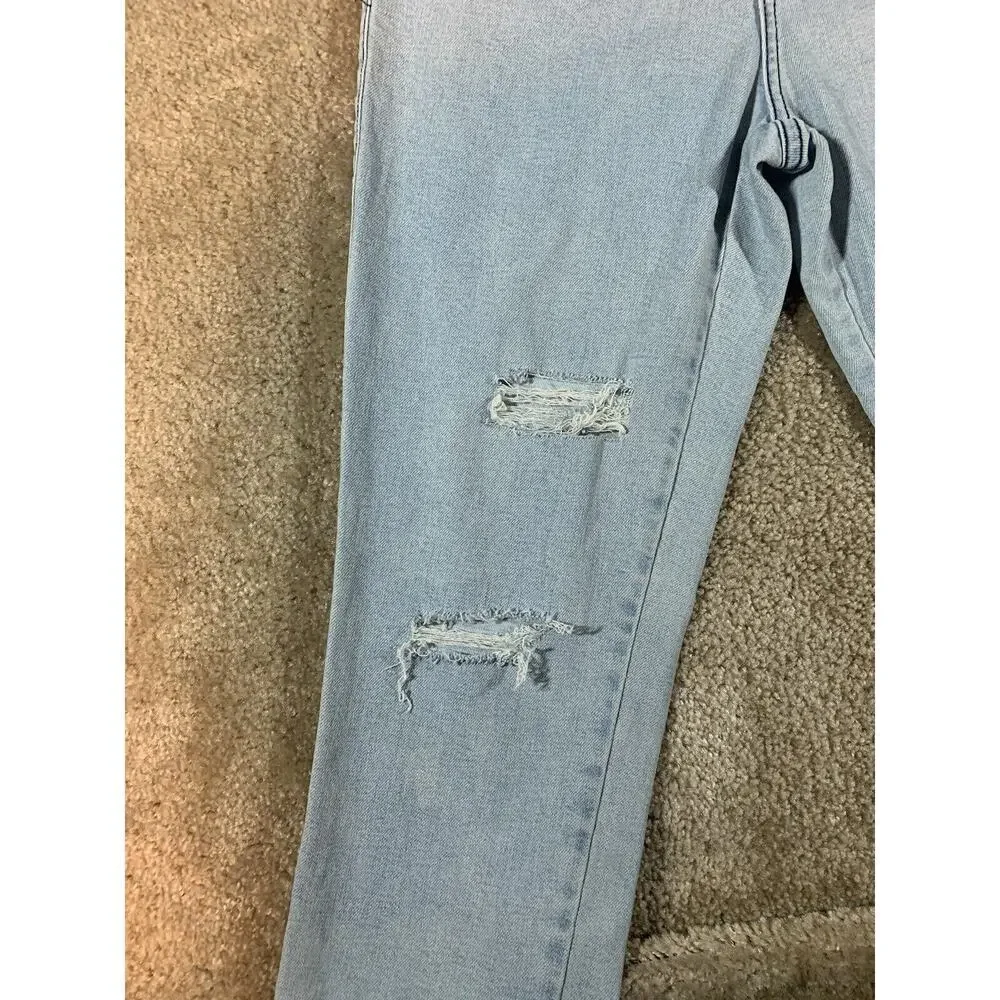 Nasty Gal Women's Size 25 Blue Skinny Distressed Light Wash Jeans 232